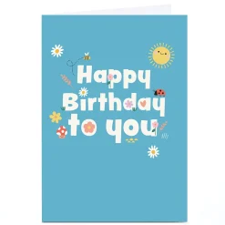 Outlet Personalised Frances Wilson Birthday Card - Happy Birthday To You Kids For Sister|For Niece