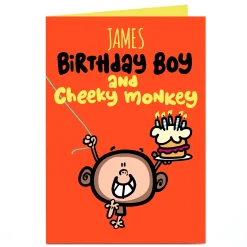 Online Personalised Fruitloops Birthday Card - Cheeky Monkey Kids For Kids|Birthday