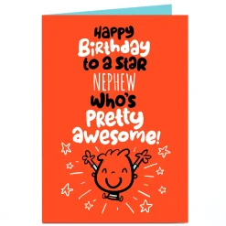 Hot Personalised Fruitloops Birthday Card - Nephew Pretty Awesome Kids For Nephew|For Kids