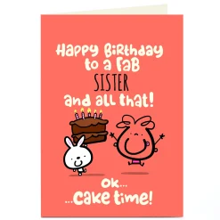 Kids Card Factory Personalised Fruitloops Birthday Card - Cake Time!