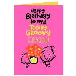 Best Personalised Fruitloops Birthday Card - Totally Groovy Birthday|For Her