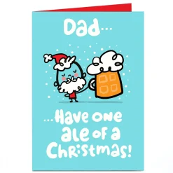 Card Factory Personalised Fruitloops Christmas Card - Dad Ale
