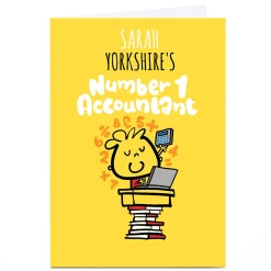 Discount Personalised Fruitloops Card - Number One Accountant Any Occasion|New Job