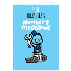 Card Factory Personalised Fruitloops Card - Number One Mechanic