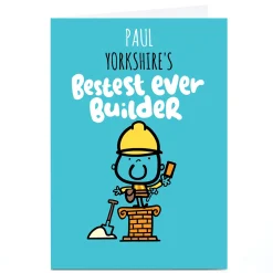 Card Factory Personalised Fruitloops Card - Bestest Ever Builder