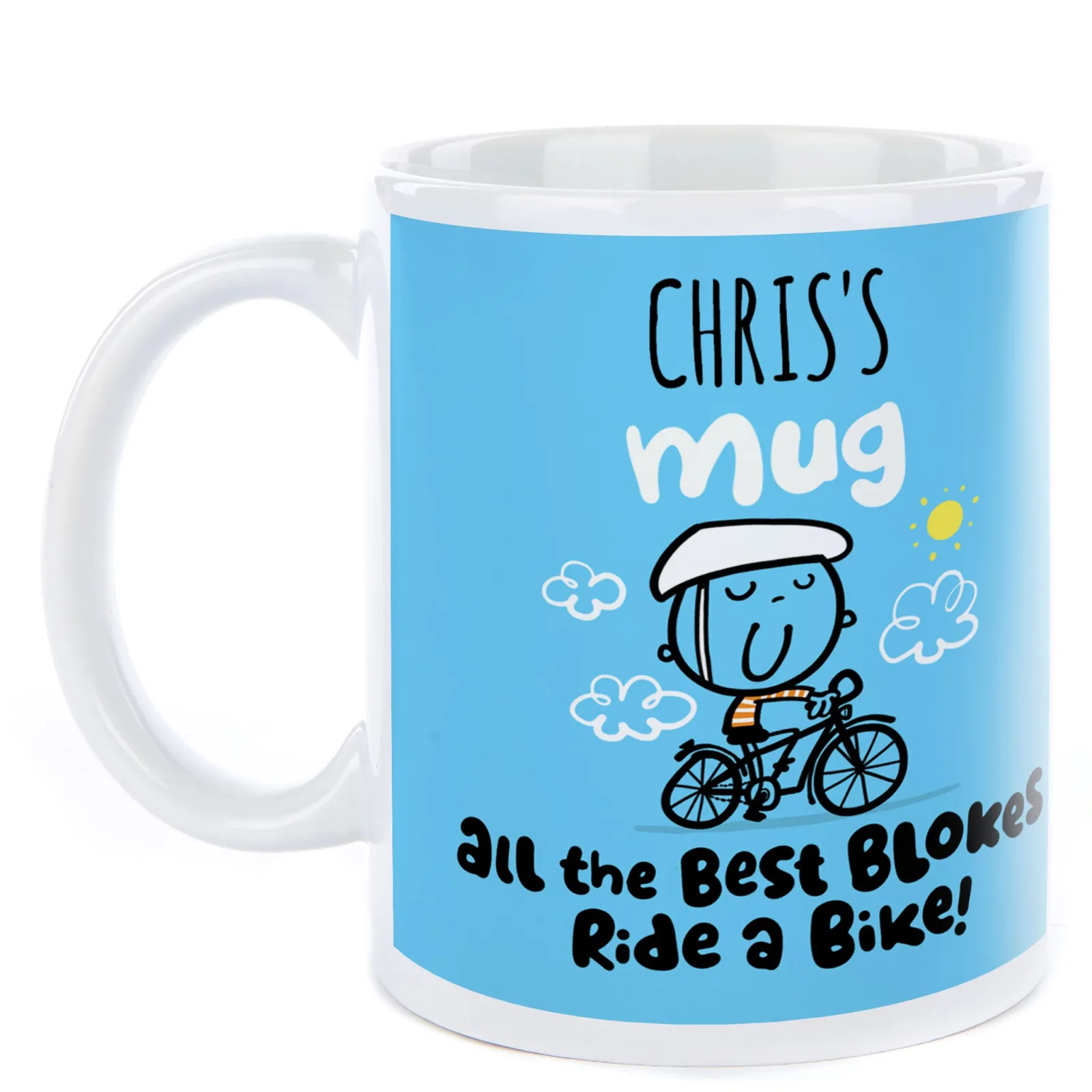 Card Factory Personalised Fruitloops Mug - Ride A Bike