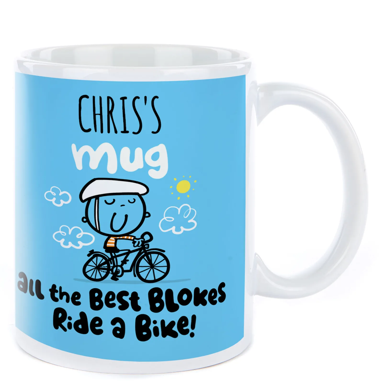 Card Factory Personalised Fruitloops Mug - Ride A Bike