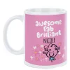 Outlet Personalised Fruitloops Mug - Awesome Fab Brilliant, Pink Kids Personalised Mugs|Mugs