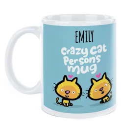 Discount Personalised Fruitloops Mug - Crazy Cat Person Personalised Mugs|Mugs