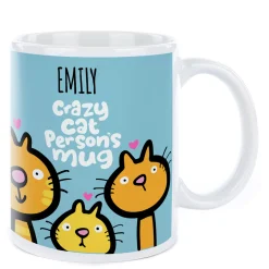 Discount Personalised Fruitloops Mug - Crazy Cat Person Personalised Mugs|Mugs