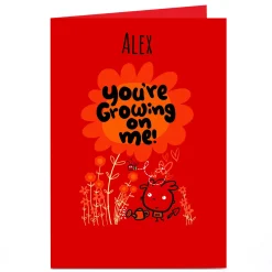 Personalised Fruitloops Valentine's Day Card - Growing on Me! Funny