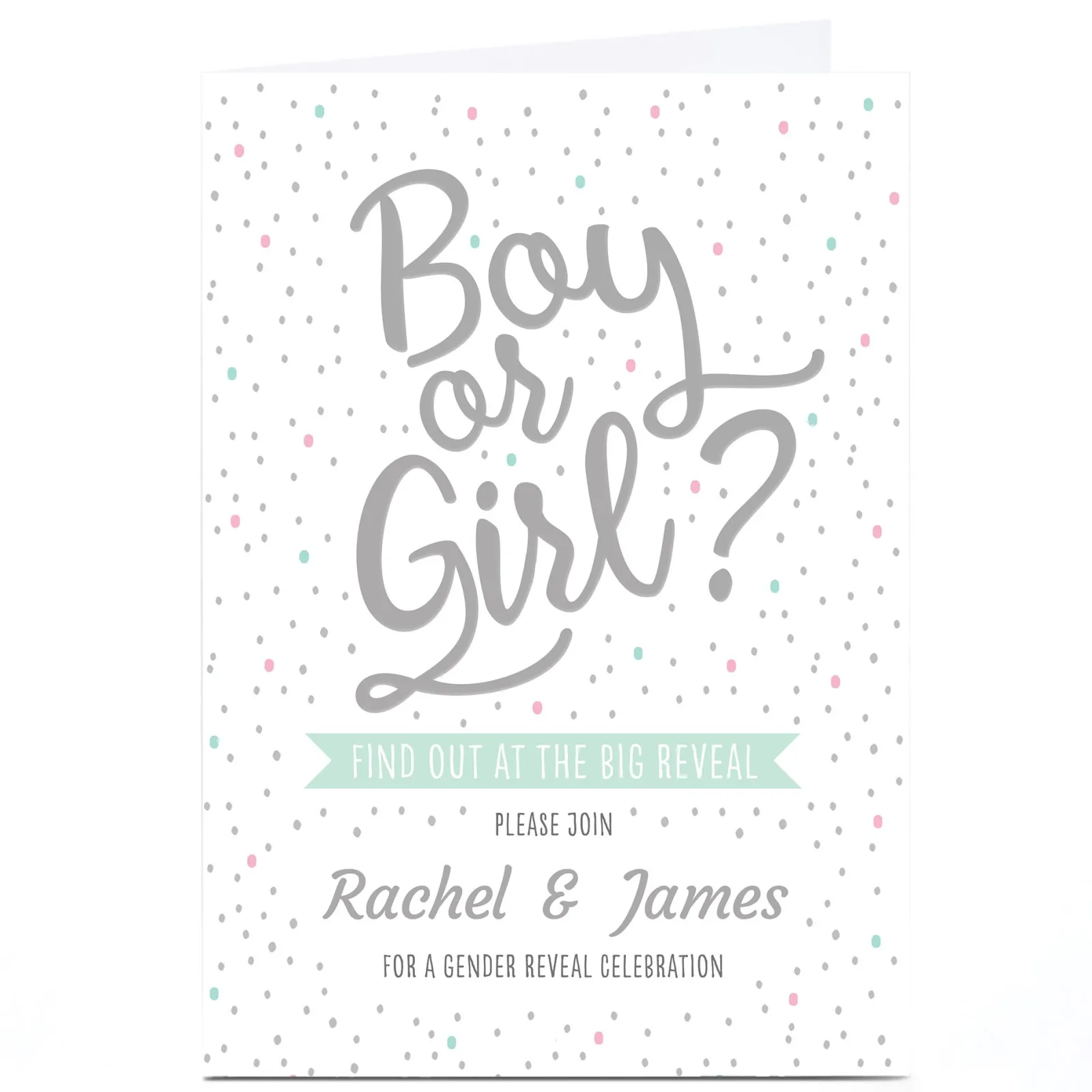 Best Personalised Gender Reveal Party Invitation - Boy Or Girl? Invitations|Gender Reveal Party