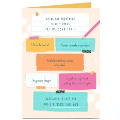 Card Factory Personalised Get Well Card - Here for You