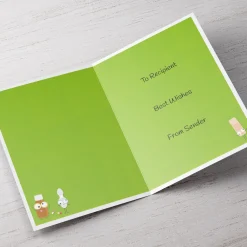 Card Factory Personalised Get Well Soon Card - Laughter Is The Best Medicine