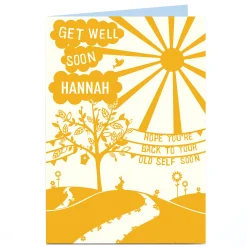 Sale Personalised Get Well Soon Card - Back To Your Old Self Get Well|Birthday
