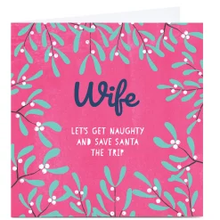 Outlet Personalised Gingerbread Christmas Card - Let's Get Naughty Funny|Christmas