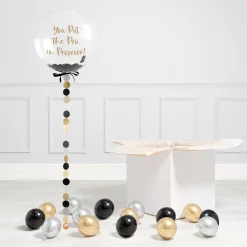 Card Factory Personalised Glitz & Glam Confetti Bubblegum Balloon & Minis - DELIVERED INFLATED!