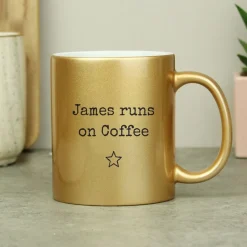 Clearance Personalised Gold Mug Personalised Mugs|Mugs
