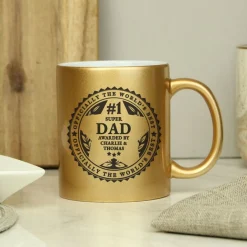 Outlet Personalised Gold Mug, World's Best Personalised Mugs|Mugs