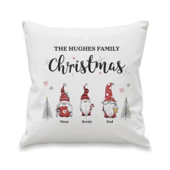 Hot Personalised Gonk Family Christmas Cushion Christmas Gifts