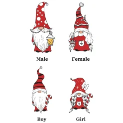 Hot Personalised Gonk Family Christmas Cushion Christmas Gifts