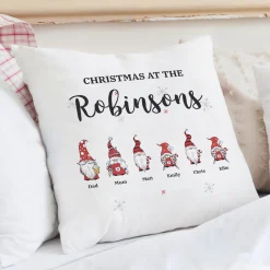 Hot Personalised Gonk Family Christmas Cushion Christmas Gifts