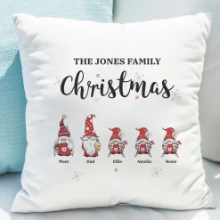 Hot Personalised Gonk Family Christmas Cushion Christmas Gifts