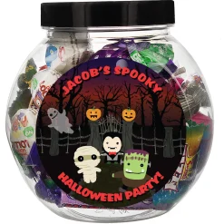 Outlet Personalised Halloween Characters Sweet Jar Chocolate & Sweets