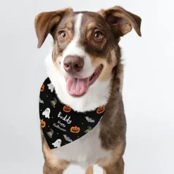 Card Factory Personalised Halloween Dog Bandana