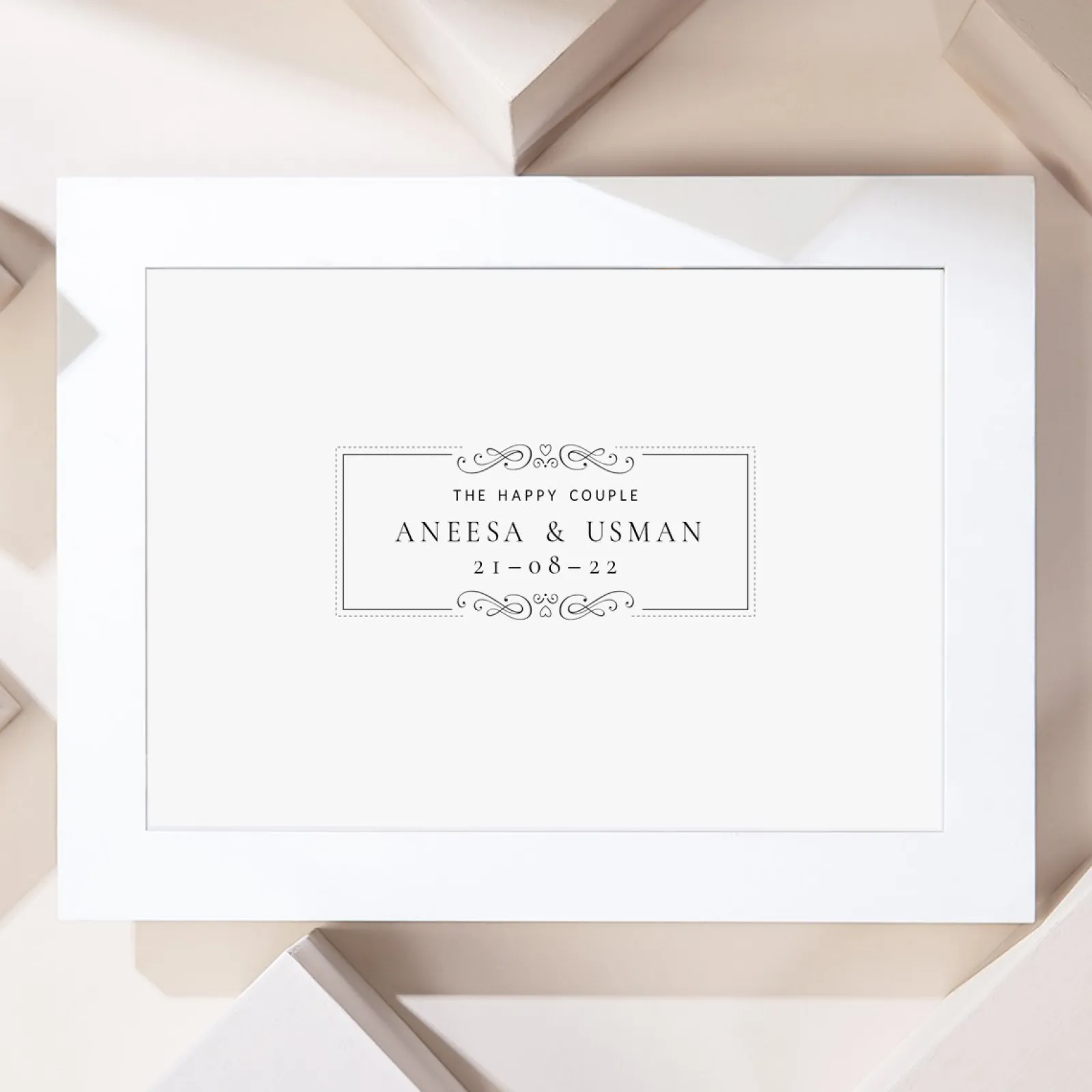 Sale Personalised Happy Couple Landscape Print Personalised Canvas & Wall Art|Photo Prints & Wall Art