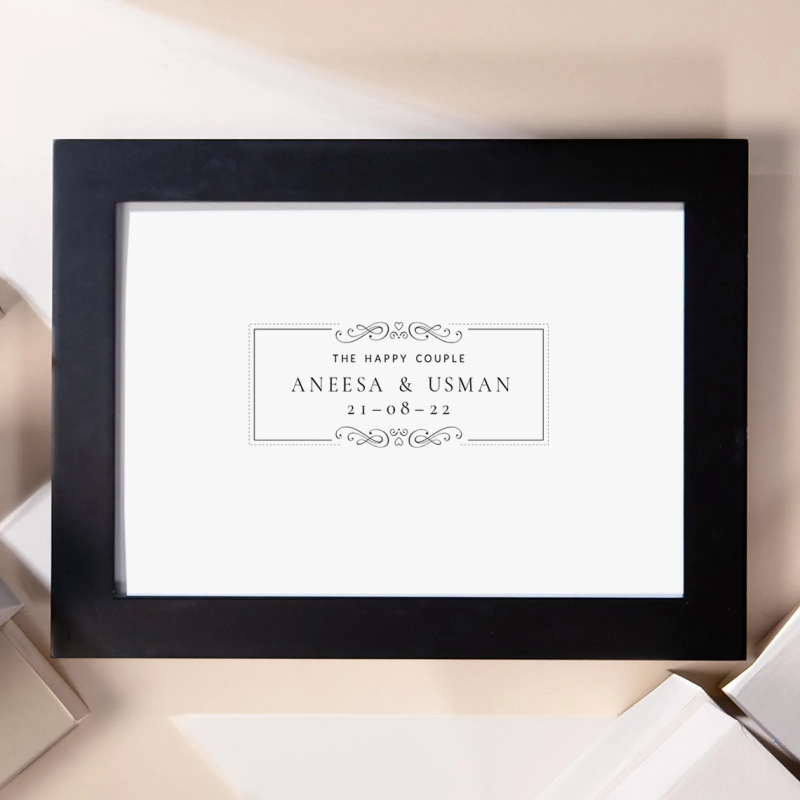 Sale Personalised Happy Couple Landscape Print Personalised Canvas & Wall Art|Photo Prints & Wall Art