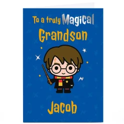 Clearance Personalised Harry Potter Card - Truly Magical Grandson Kids For Grandson|Tv & Film