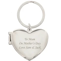 Card Factory Personalised Heart-Shaped Locket Keyring