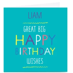 Online Personalised Hello! Card - Happy Birthday wishes Kids For Son|For Nephew