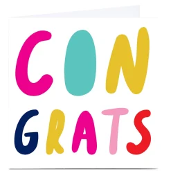 New Personalised Hello Munki Card - Congrats Premium Square|Any Occasion