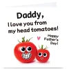 Best Personalised Hello Munki Father's Day Card - Tomatoes Father's Day|Funny