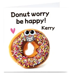 Online Personalised Hello Munki Card - Donut Worry Any Occasion|Just To Say