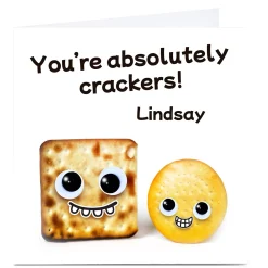 Card Factory Personalised Hello Munki Card - Absolutely Crackers