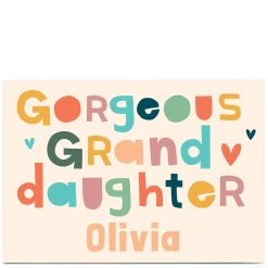Sale Personalised Hello Munki Card - Gorgeous Granddaughter For Granddaughter|Granddaughter