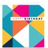 Card Factory Personalised Hello Munki Birthday Card - Colourful Triangles