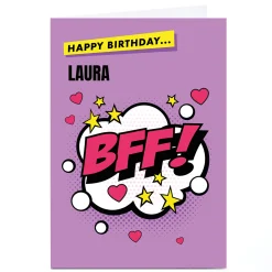 Kids Card Factory Personalised Hello Munki Birthday Card - BFF