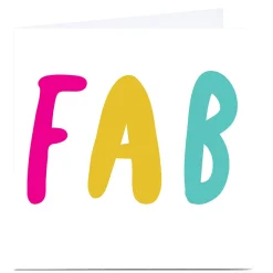 Hot Personalised Hello Munki Card - Fab Thank You|Birthday