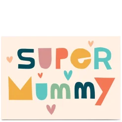 New Personalised Hello Munki Card - Super Mummy For Mum|Mum
