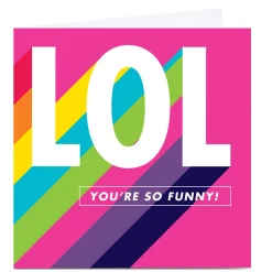 Card Factory Personalised Hello Munki Card - LOL You're So Funny