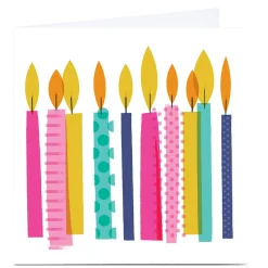 Clearance Personalised Hello Munki Card - Cake Candles Any Occasion|Just To Say