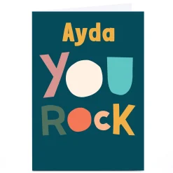 Online Personalised Hello Munki Card - You Rock Any Occasion|Just To Say