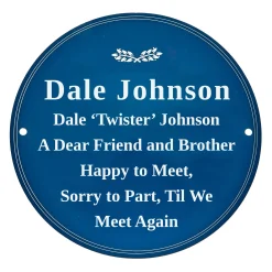 Card Factory Personalised Heritage Blue Plaque - Birthday