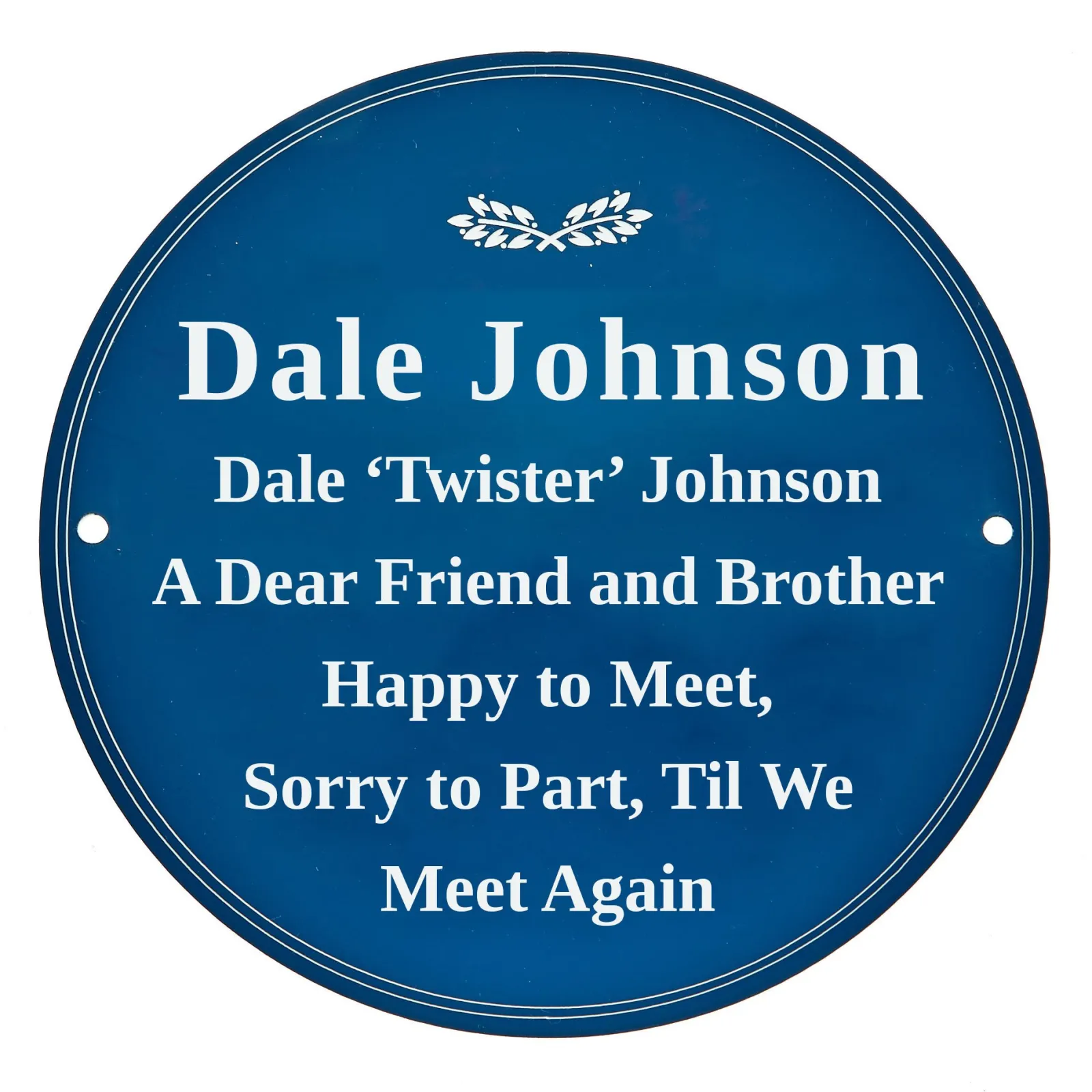 Card Factory Personalised Heritage Blue Plaque - Birthday