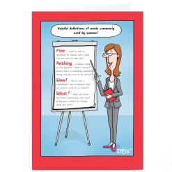 BOY Card Factory Personalised Heritage DB's Card - Helpful Definitions