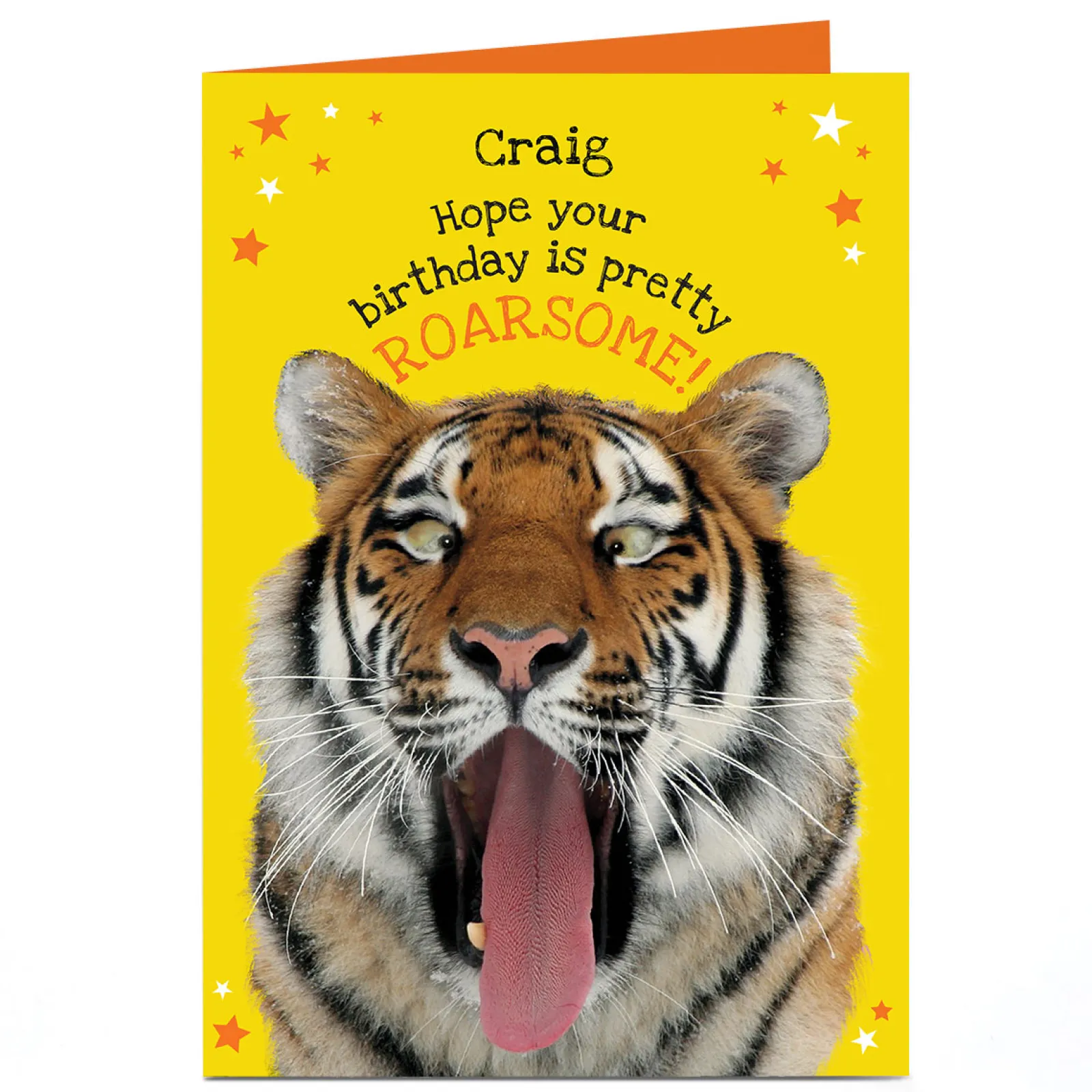 Kids Card Factory Personalised Heritage Wild Birthday Card - Pretty Roarsome